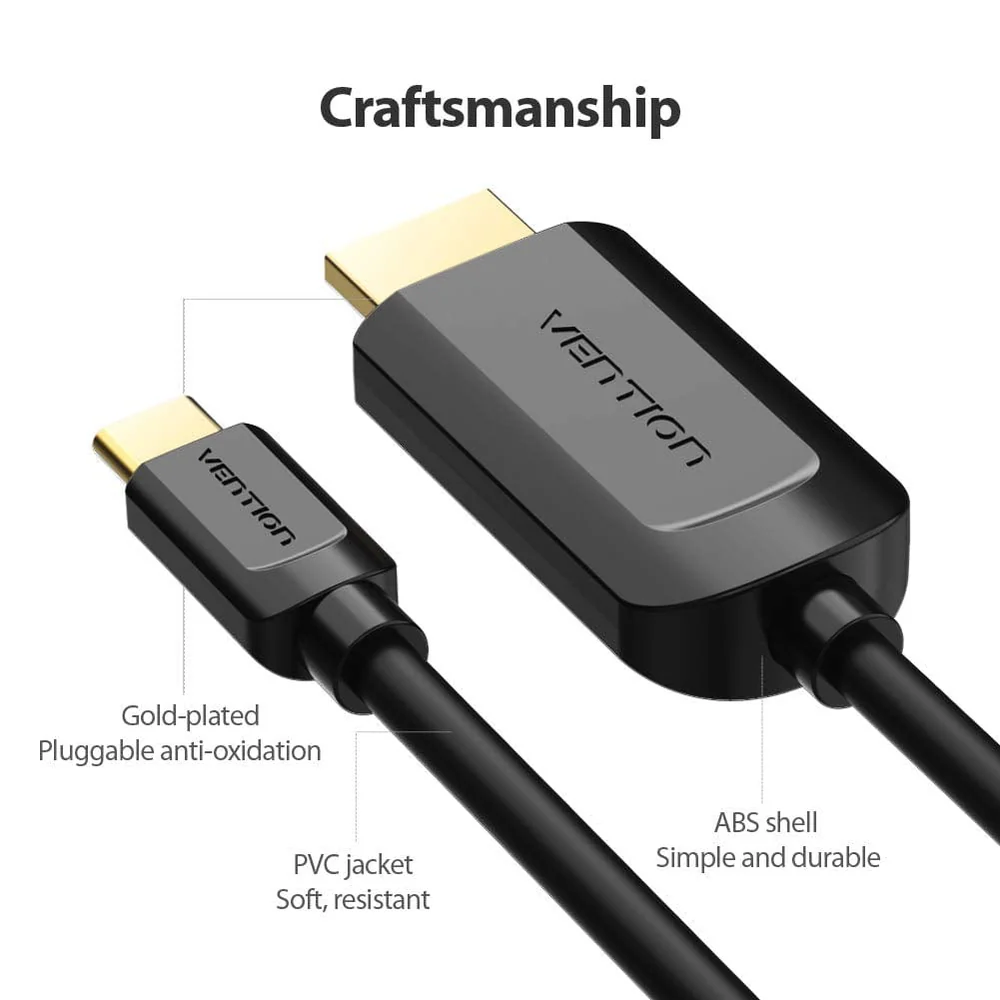 Vention Type-C to 4K HDMI Cable 2M