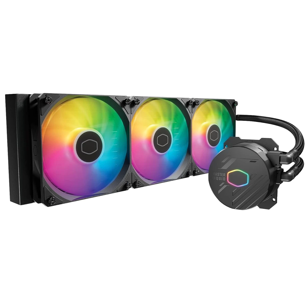 Cooler Master MasterLiquid 360L Core 360mm AIO Liquid Cooler ARGB Sync Gen S Coldplate Pump For Intel & AMD CPU - Black