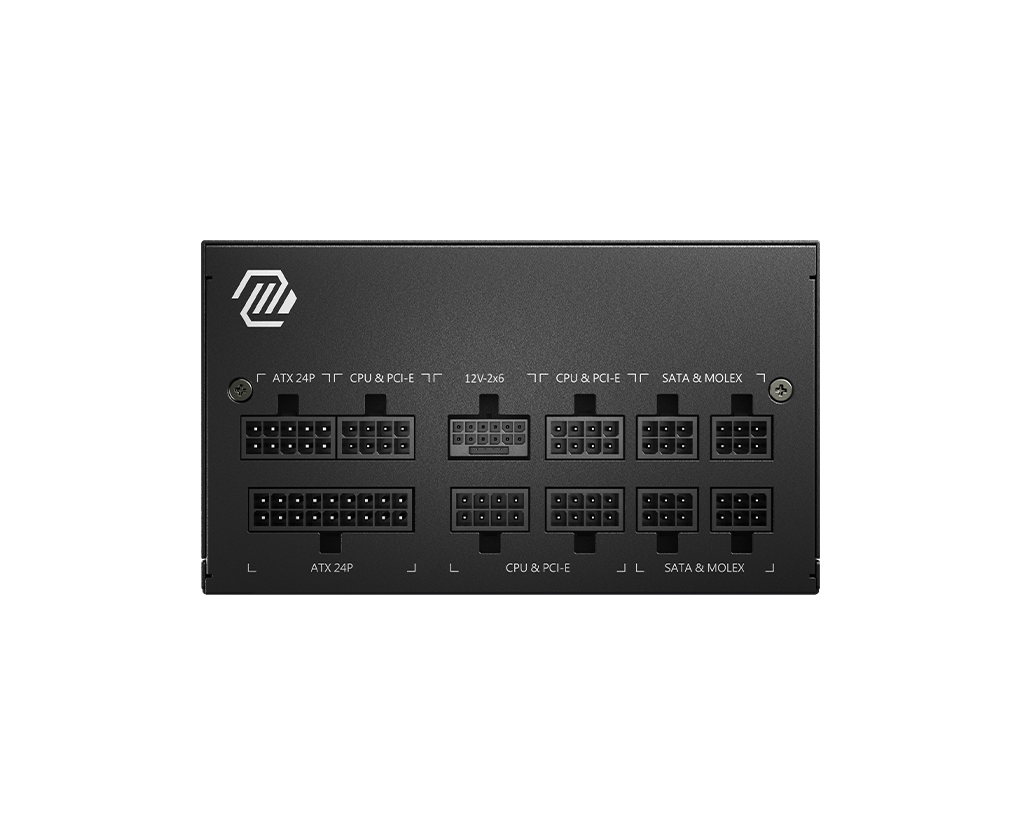 MSI MAG A850GL PCIE 5.1 & ATX 3.1 Gaming Power Supply - Full Modular - 80 Plus Gold Certified 850W - Compact Size - ATX PSU