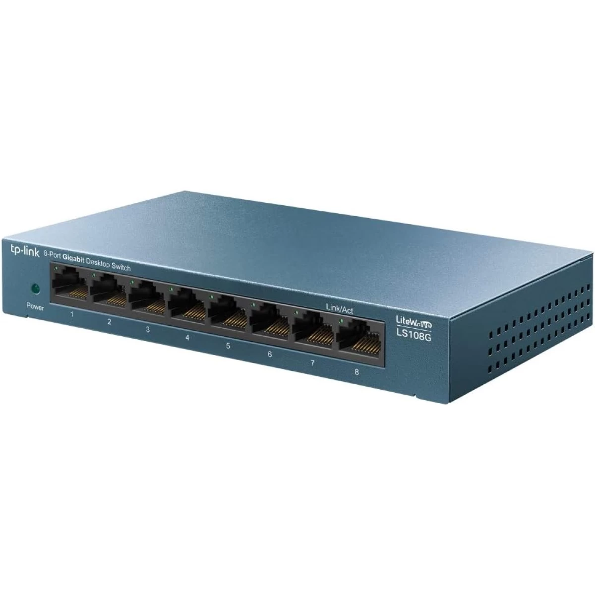 TP-Link LS108G 8-Port Desktop/WallMount Gigabit Ethernet Switch/Hub Network Splitter Steel Case