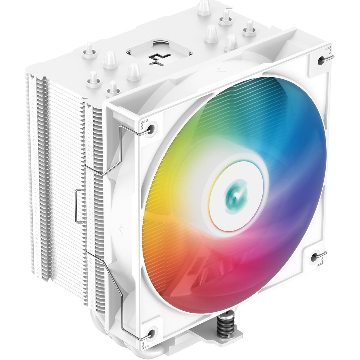 DeepCool AG500 WH ARGB Single-Tower Performance CPU Cooler, 5 Copper Heat Pipes, 120mm ARGB PWM Fan, White