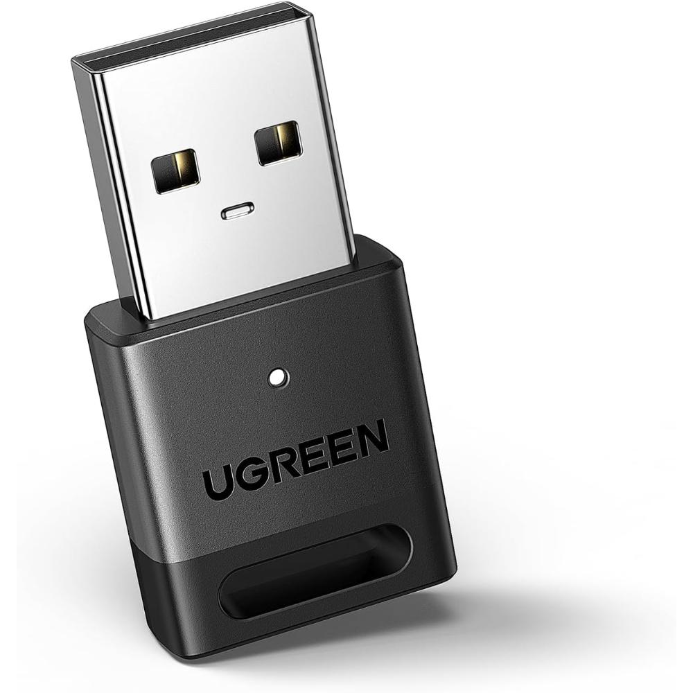 UGREEN USB Bluetooth 5.3 Adapter for PC Bluetooth Dongle Receiver Plug & Play, For Windows 11/10/8.1 Only, Desktop, Laptop, Works with Mice, Keyboards, Headphones, Speakers, Printer