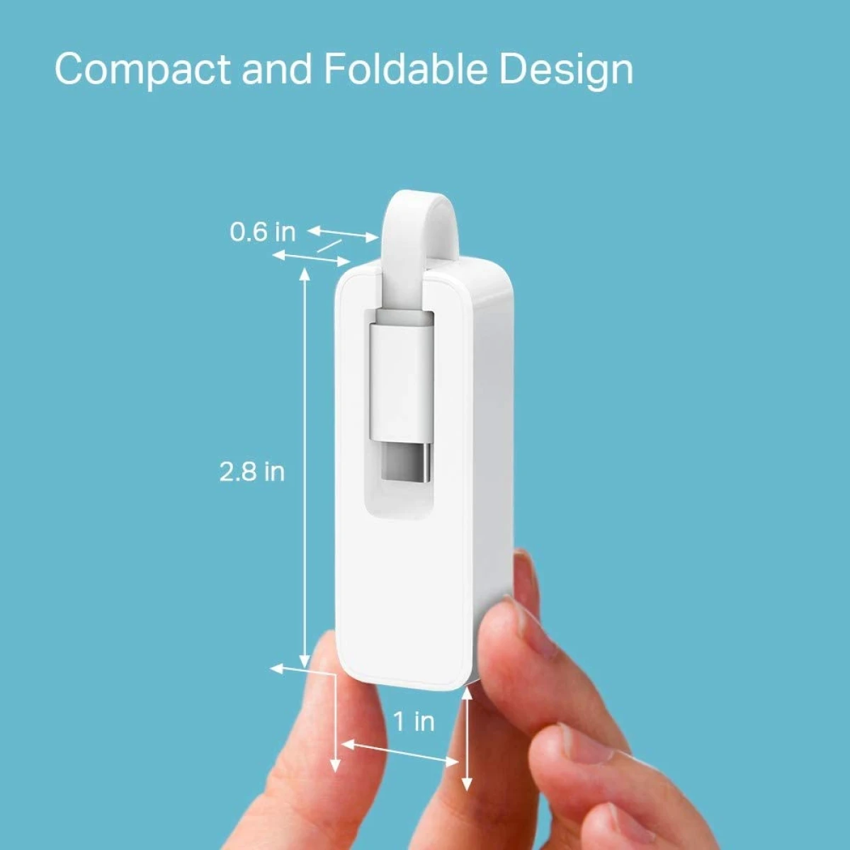 TP-Link UE300C USB C To Ethernet Adapter Gigabit Ethernet - White