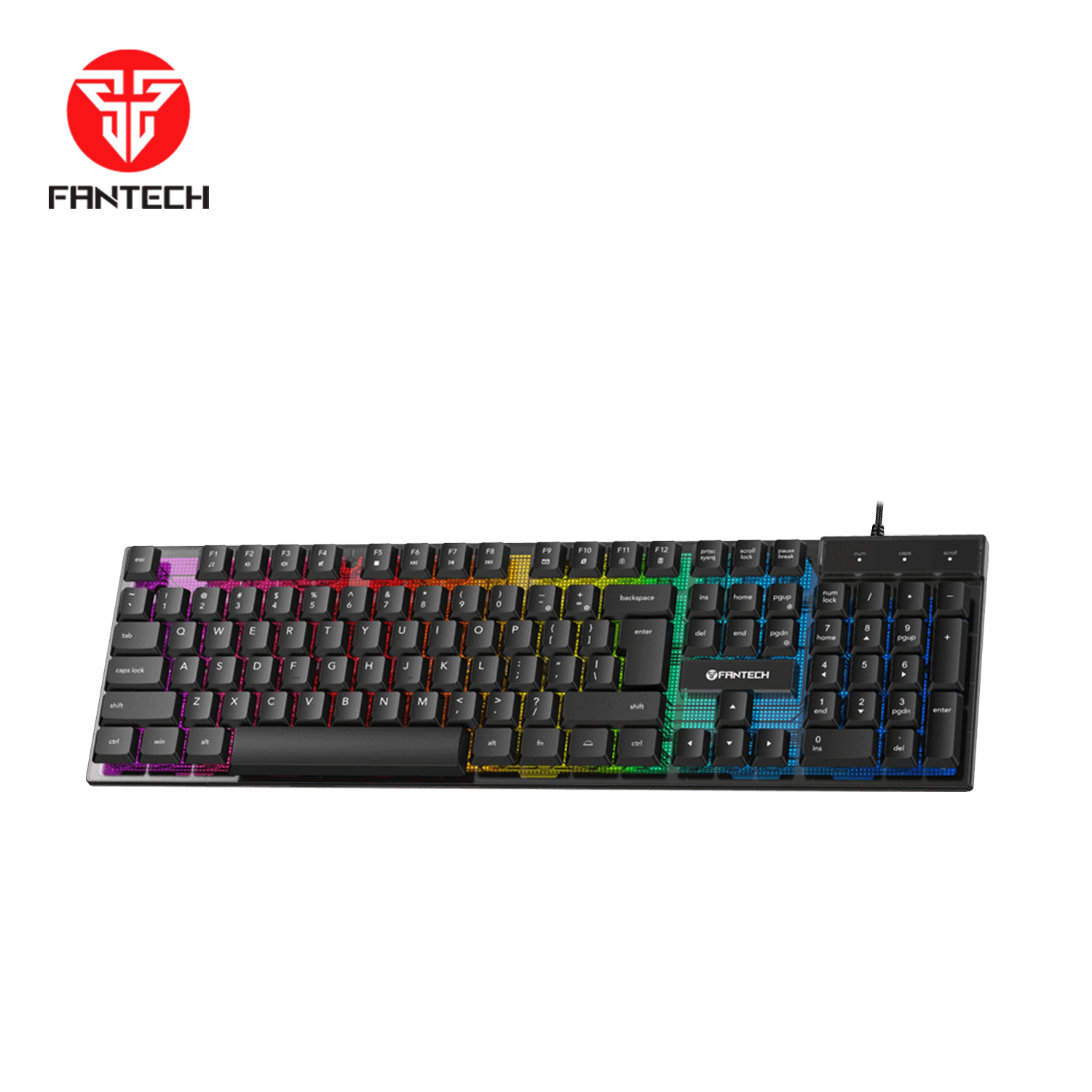Fantech P51 5-in-1 Keyboard Combo with Mouse + Mousepad + Headset + Headset stand Black