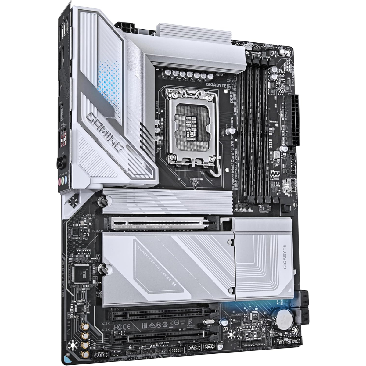 GIGABYTE B860 GAMING X WIFI6E Motherboard - Intel Core Ultra Series CPUs, 12+1+2+1 Phases VRM, Up to 9066MHz DDR5, 1xPCIe 5.0 + 2xPCIe 4.0 M.2, 2.5GbE LAN, WIFI 6E, USB4
