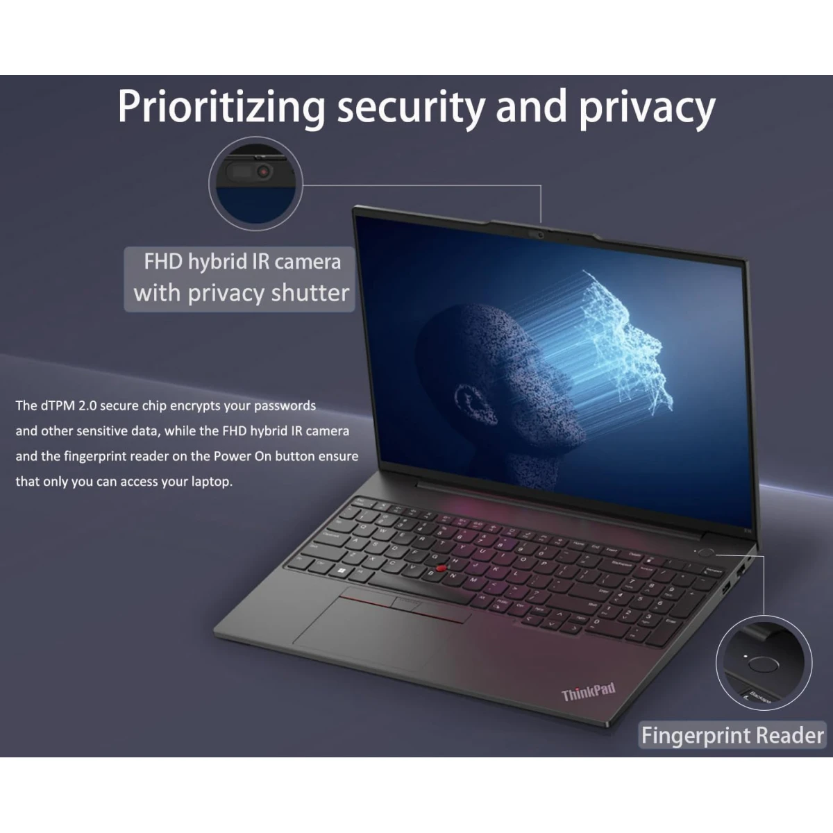 Lenovo NEW ThinkPad Edge E16 Gen 3 (2025) AMD Ryzen™ 7 250 AMD Ryzen™ AI High-Performance 8-Core w/ AMD Radeon™ 780M Graphics - Black hover
