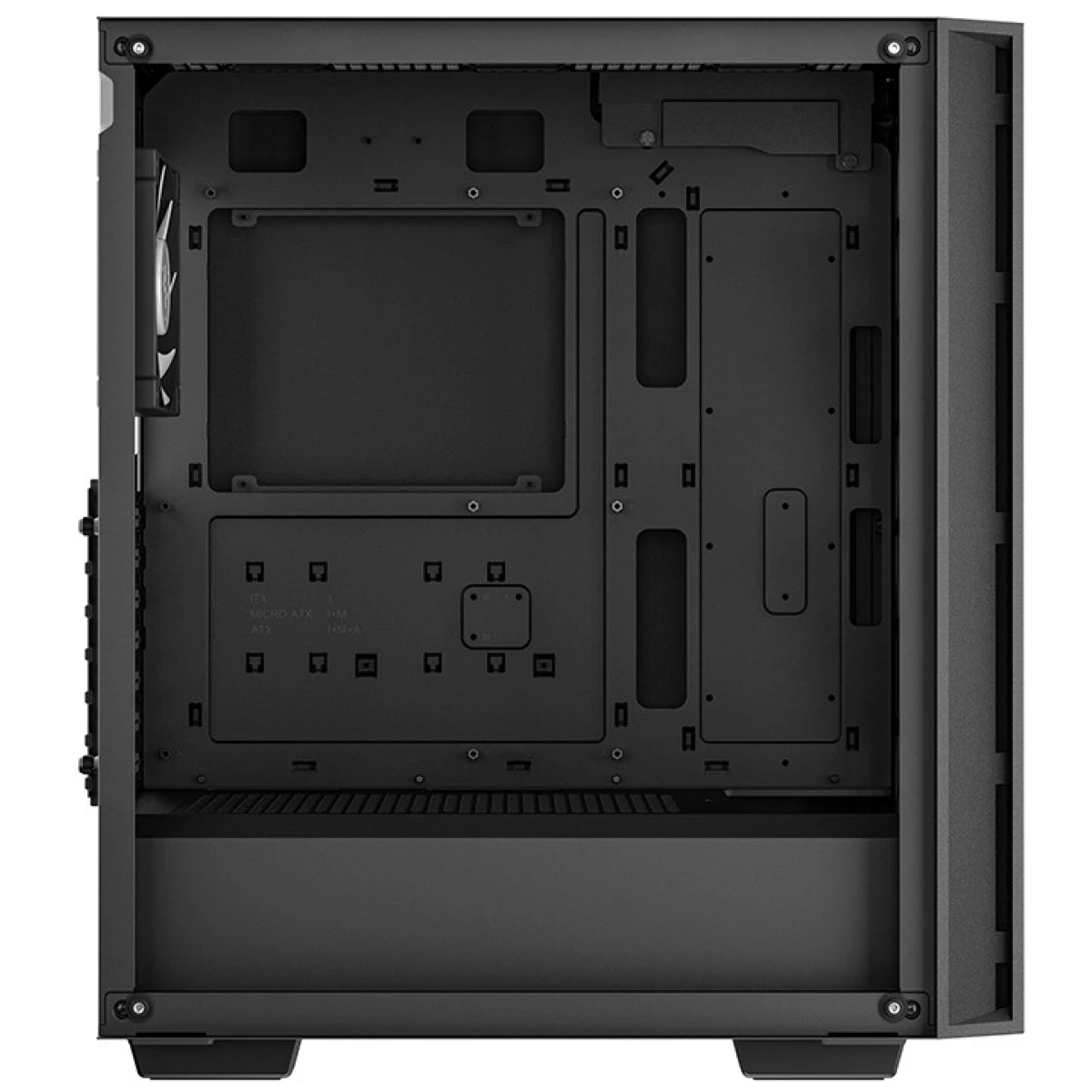 Deepcool MATREXX 55 V4 Mid Tower Tempered Glass LED Strip w/ 3x140mm + 1x120mm ARGB Fans - Black