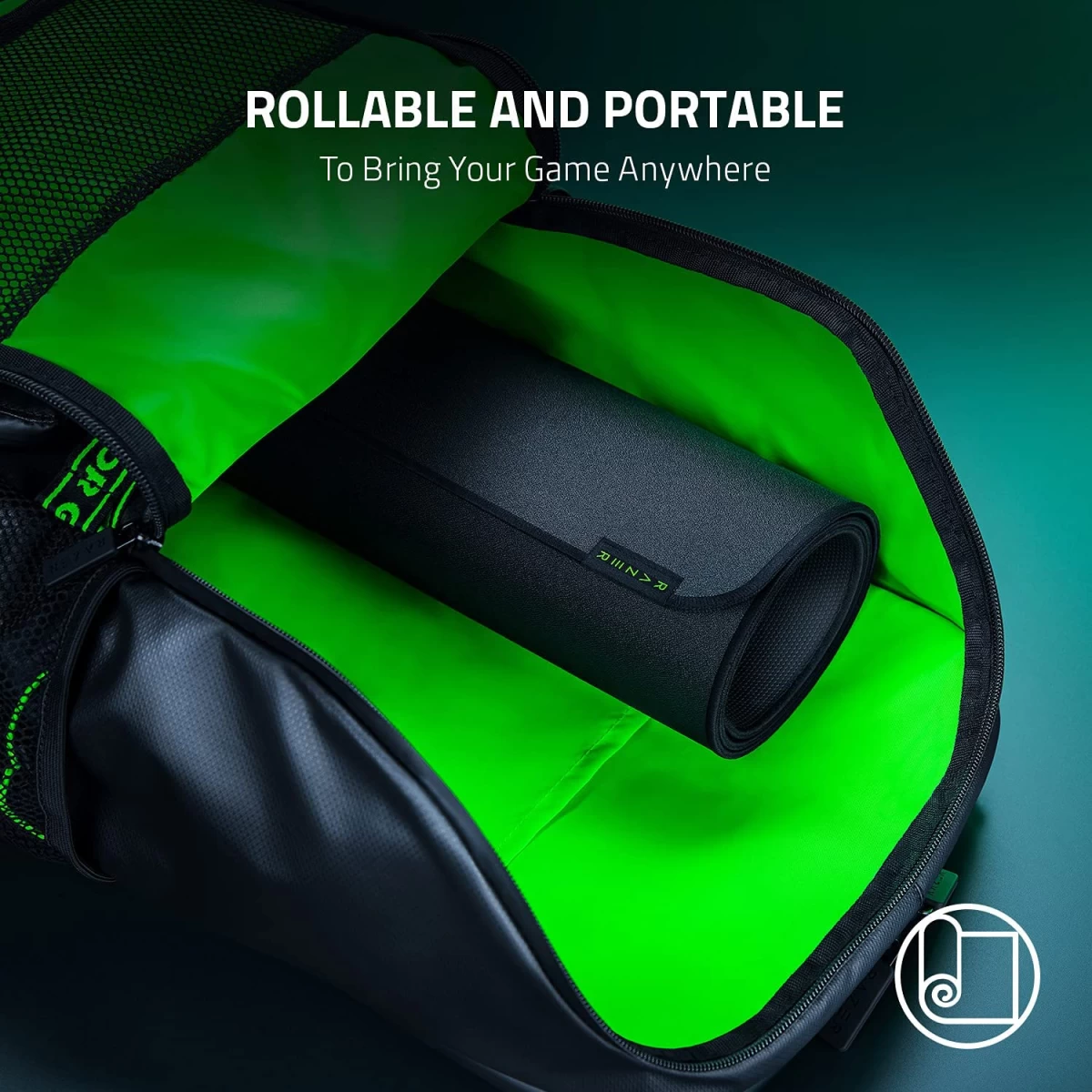 Razer Strider Hybrid Mouse Mat a Soft Base & Smooth Glide Anti-Fraying Stitched Edges - XXL