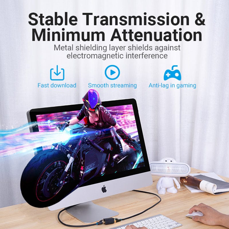 Vention Cat6 Connector FTP Cat6/5e Ethernet Adapter 8P8C Network Extender Extension Cable for Ethernet Cable RJ45 Connector