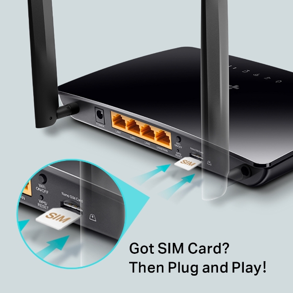 TP-Link Archer MR400 AC1200 Dual Band 4G LTE Router