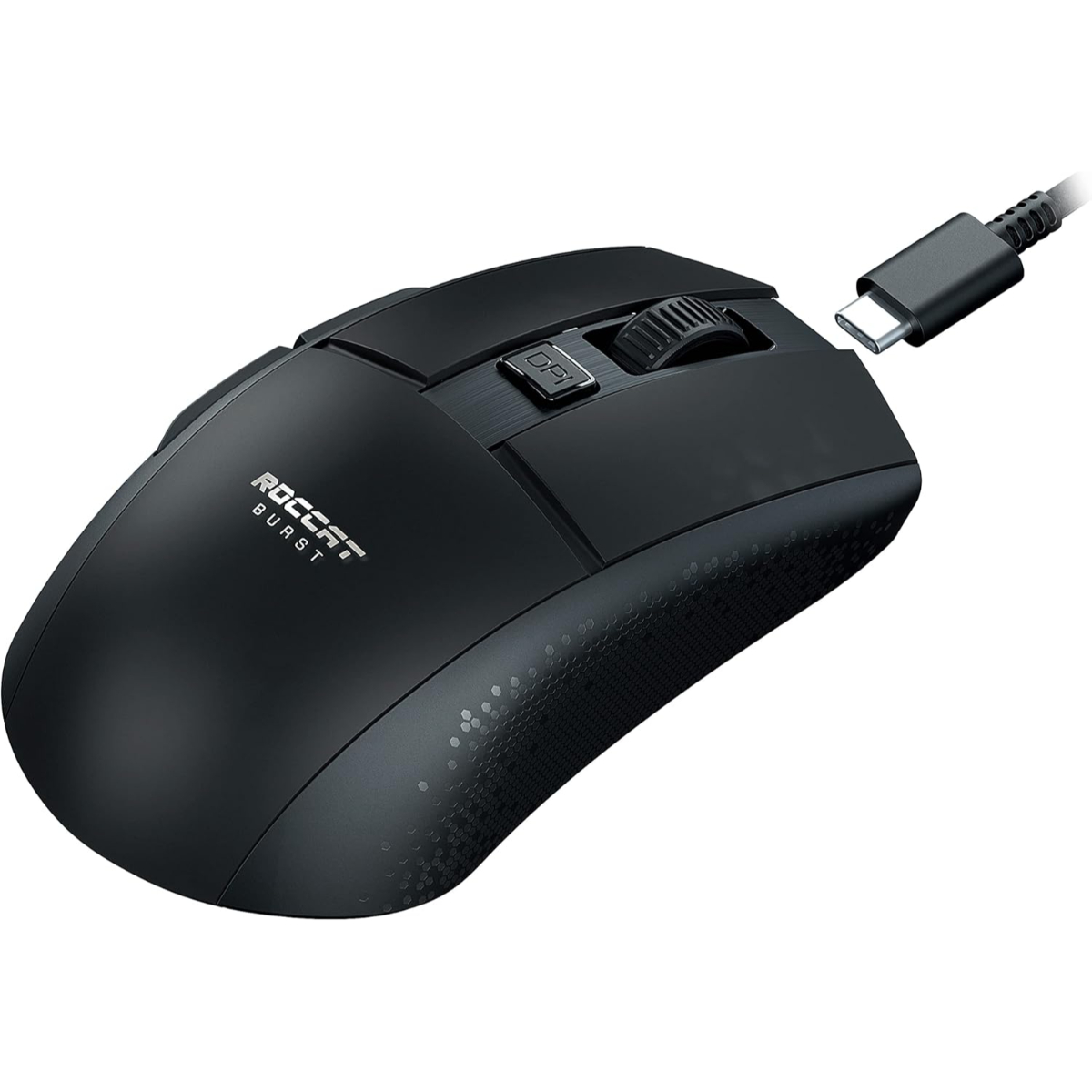 ROCCAT Burst Pro Air Lightweight Symmetrical, Wireless RGB Gaming Mouse with 19K DPI Optical Owl-Eye Sensor, Optical Switches, Titan Wheel, 81-Gram Weight – Black