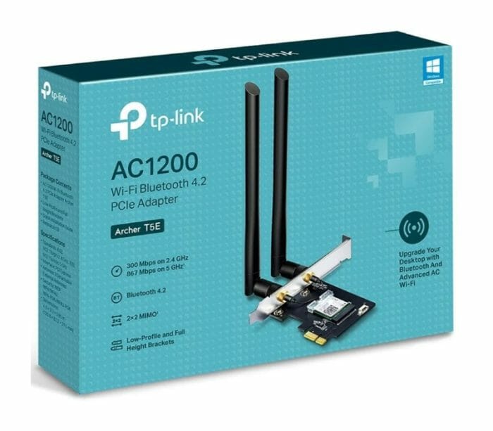 TP-Link Archer T5E AC1200 Dual Band Wireless PCIe & Bluetooth 4.2
