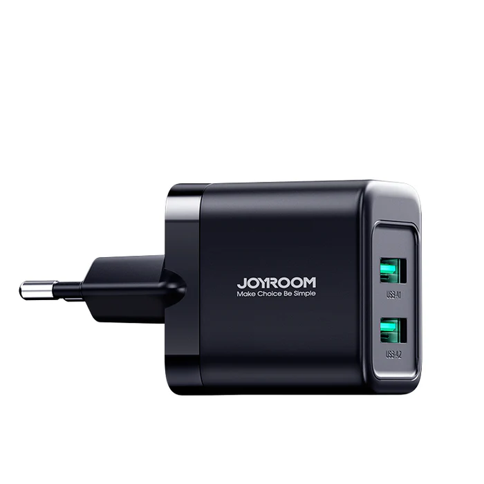 JOYROOM-TCN01 2.4A 2USB Charger-Black