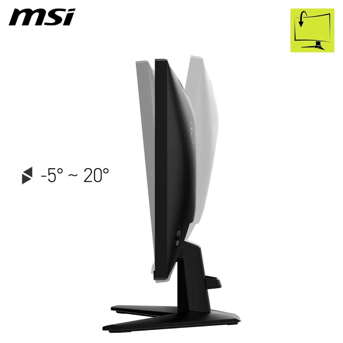 MSI MAG 255XF 24.5 Inch FHD Gaming Monitor - 1920 x 1080 Rapid IPS Panel, 300 Hz / 0.5ms (GtG, Min.),120% sRGB Colour Gamut, Frameless Design, HDR Ready - DisplayPort 1.4a, HDMI™ 2.0b(FHD@240Hz)