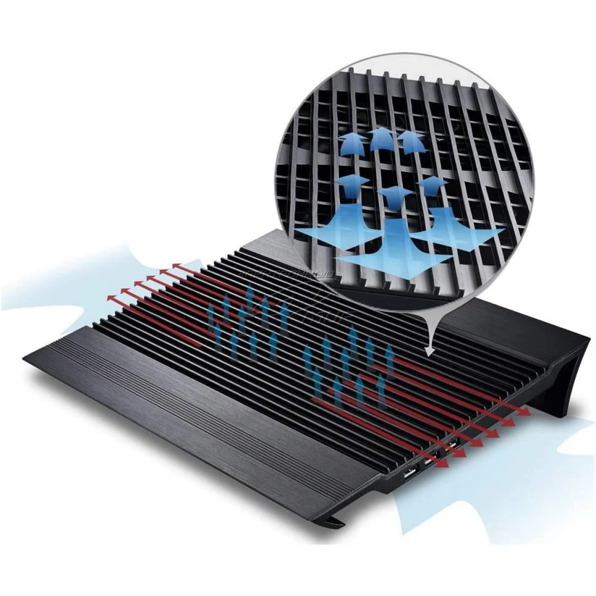 DeepCool N9 Aluminum 180mm Fan Adjustable USB HUB up to 17" Notebooks