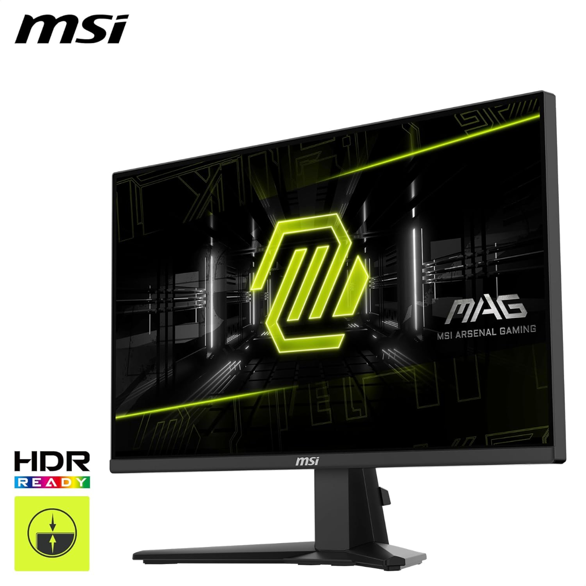 MSI MAG 255XF 24.5 Inch FHD Gaming Monitor - 1920 x 1080 Rapid IPS Panel, 300 Hz / 0.5ms (GtG, Min.),120% sRGB Colour Gamut, Frameless Design, HDR Ready - DisplayPort 1.4a, HDMI™ 2.0b(FHD@240Hz)