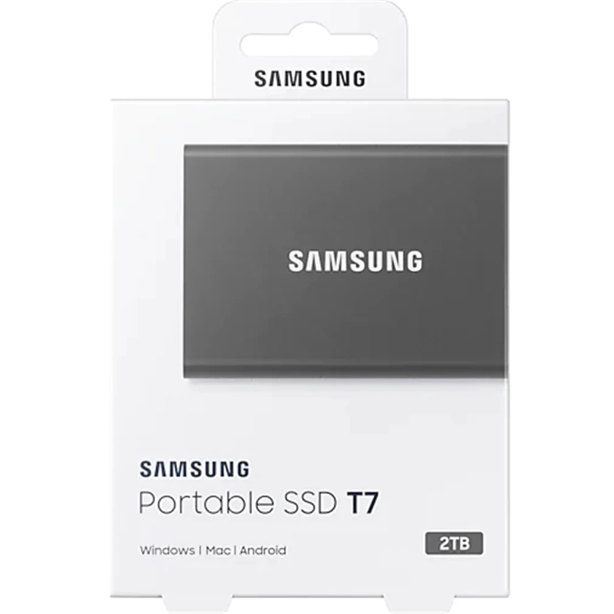 SAMSUNG T7 Portable SSD 2TB External SSD Speeds Up to 1,050MB/s USB 3.2 Gen 2 For Gaming, Students, Professionals - Gray
