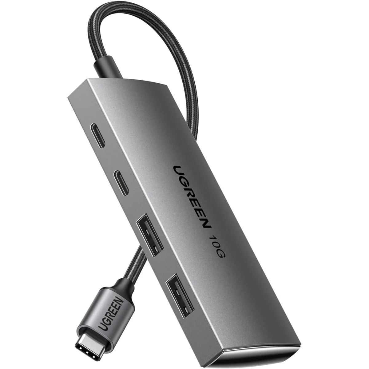 UGREEN CM480 USB C Hub 10Gbps, 4 Ports USB 3.2 HUB with 2 USB-C 3.2 and 2 USB-A 3.2, USB Port Extender for MacBook Pro, MacBook Air, Acer Aspire, HP Laptops, iPad Pro, iPhone 15/15 Pro Max