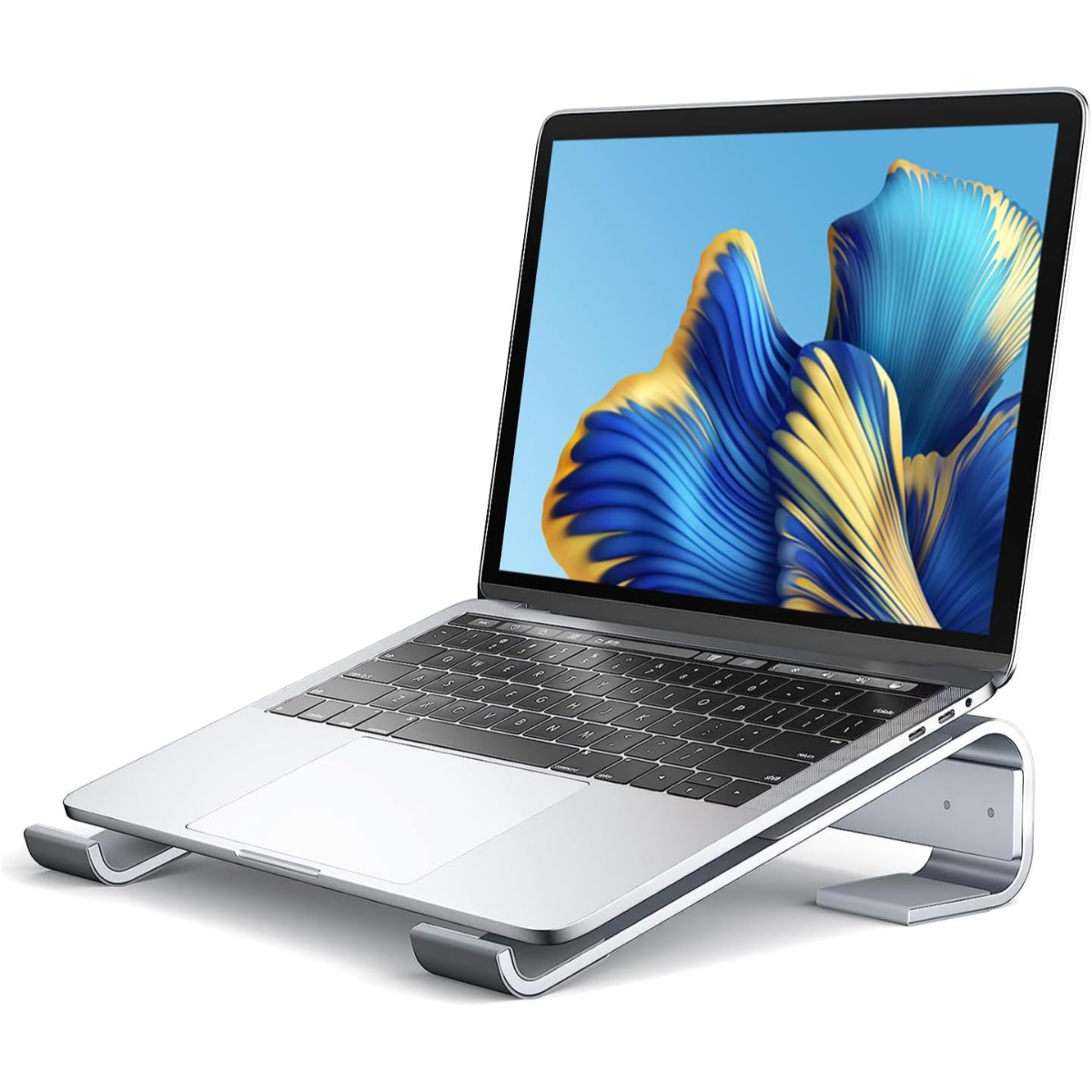 Laptop Stand for Desk,Aluminum Computer Riser,Portable Sturdy Stable Ergonomic Metal Holder Compatible with Apple MacBook Air Pro/Dell/HP/Mini 10-17inch Notebook,Work Home Office Accessories hover