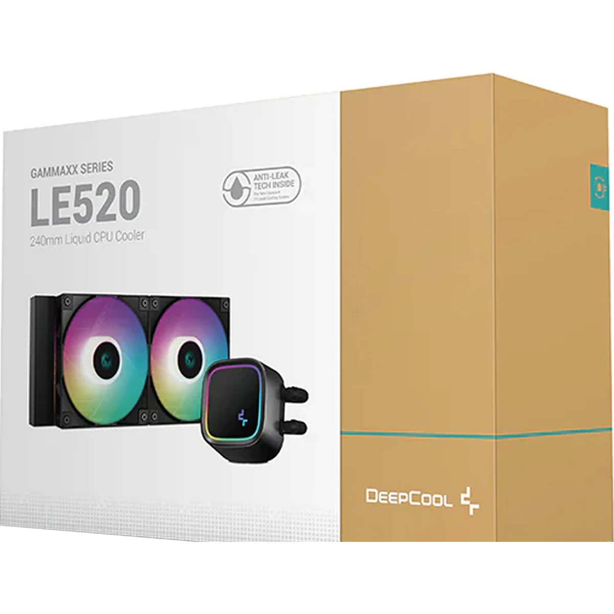 DeepCool LE520 Liquid Cooler 220W TDP AIO 240mm ARGB PWM Fan Copper Heatsink Aluminium Radiator Anti-Leak Tech CPU Water Cooler Intel & AMD