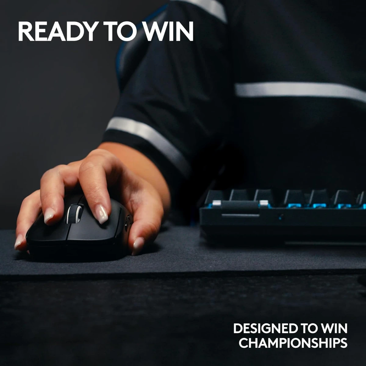 Logitech G PRO X SUPERLIGHT 2 LIGHTSPEED Wireless 4K Polling Lightweight LIGHTFORCE Hybrid Switches HERO 2 Sensor 32,000 DPI USB-C Charging, PC & Mac - Black