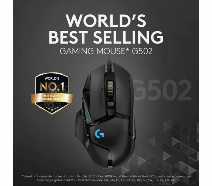 Logitech G502 HERO High Performance 16K DPI Gaming Mouse