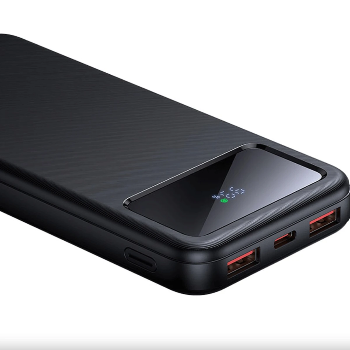Mcdodo MC-422 22.5W Large LED Display 10000MAH Fast Charging with Build in Type-C + 2 Type A POWER BANK - Black