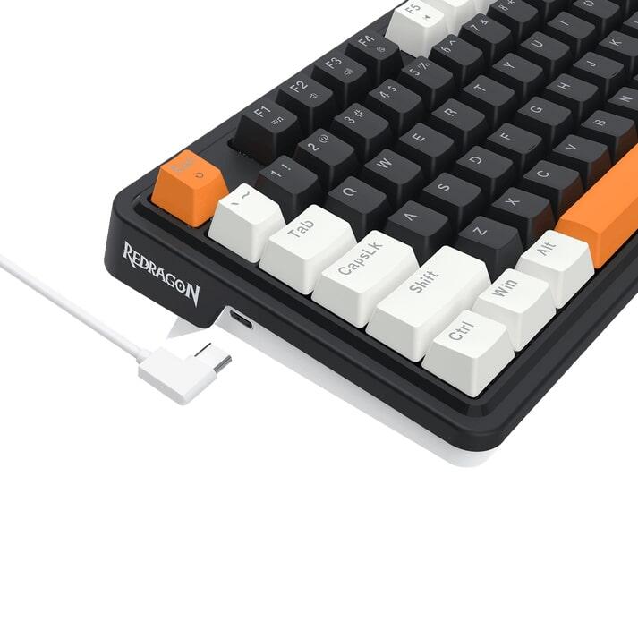 REDRAGON LANDSHAKER K714 MAGNETIC HALL EFFECT 75% 81 KEYS HYPER FAST ACTUATION MAGNETIC SWITCHRAPID TRIGGER TECHNOLOGY KNOB CONTROL WIRED MECHANICAL KEYBOARD
