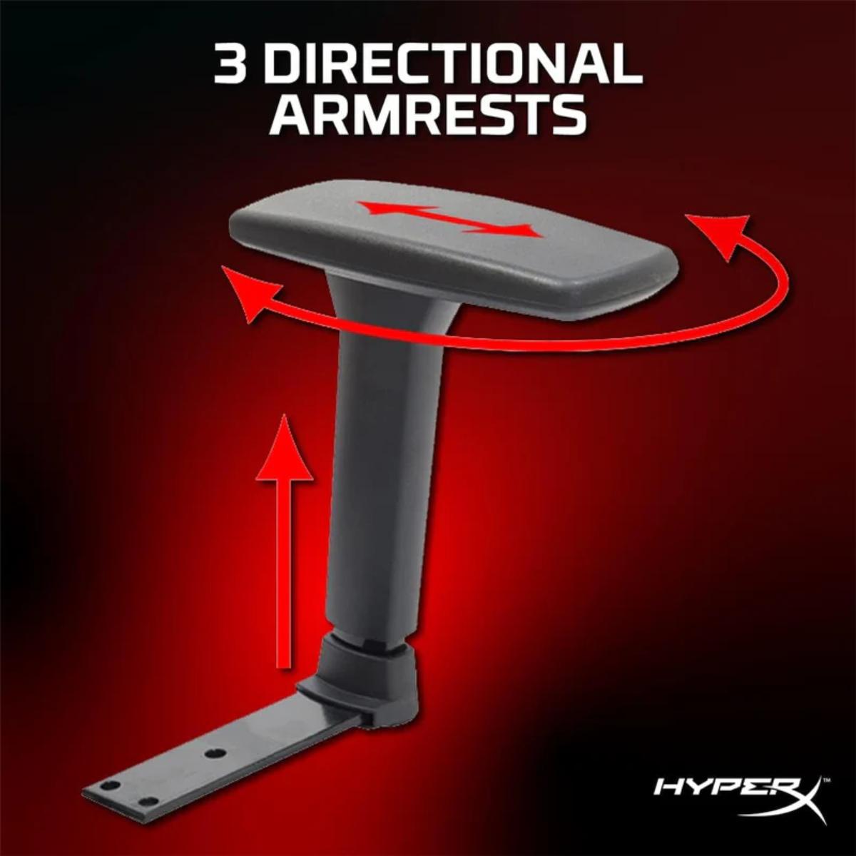 HyperX Blast Gaming Chair - Ergonomic Gaming Chair, Leather Upholstery Video Chair - Red Black PC Racing Tilt Gaslift Foam Armrests Office Secret Hyper X Chair Lab