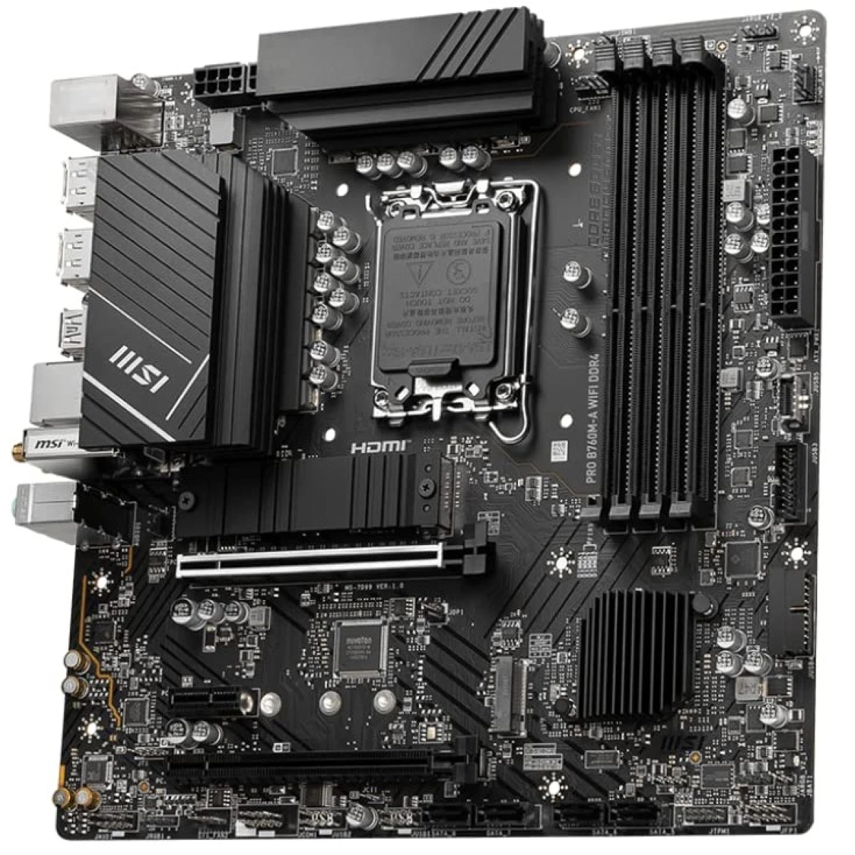 MSI B760M BOMBER WIFI DDR5 Intel 14th/13th Gen Motherboard PCIe 4.0 DDR5 2xM.2 Gen4 x4 PCIe 4.0 Mainboard