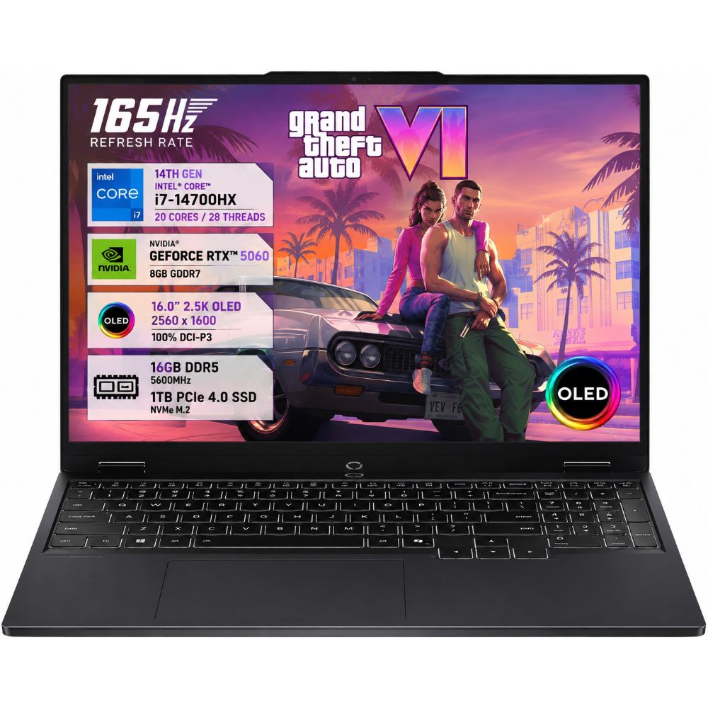 Lenovo Legion 5 15IRX10 (2025) NEW AI-Powered Gaming PC 14Gen Intel Core i7 14700HX 20-Cores w/ Nvidia RTX 5060 8GB DDR7 & 2.5K OLED 165Hz Display , Eclipse Black