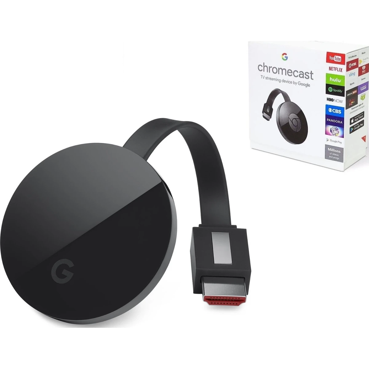 Google Chromecast Ultra 4K Smart TV Streaming Stick - Black