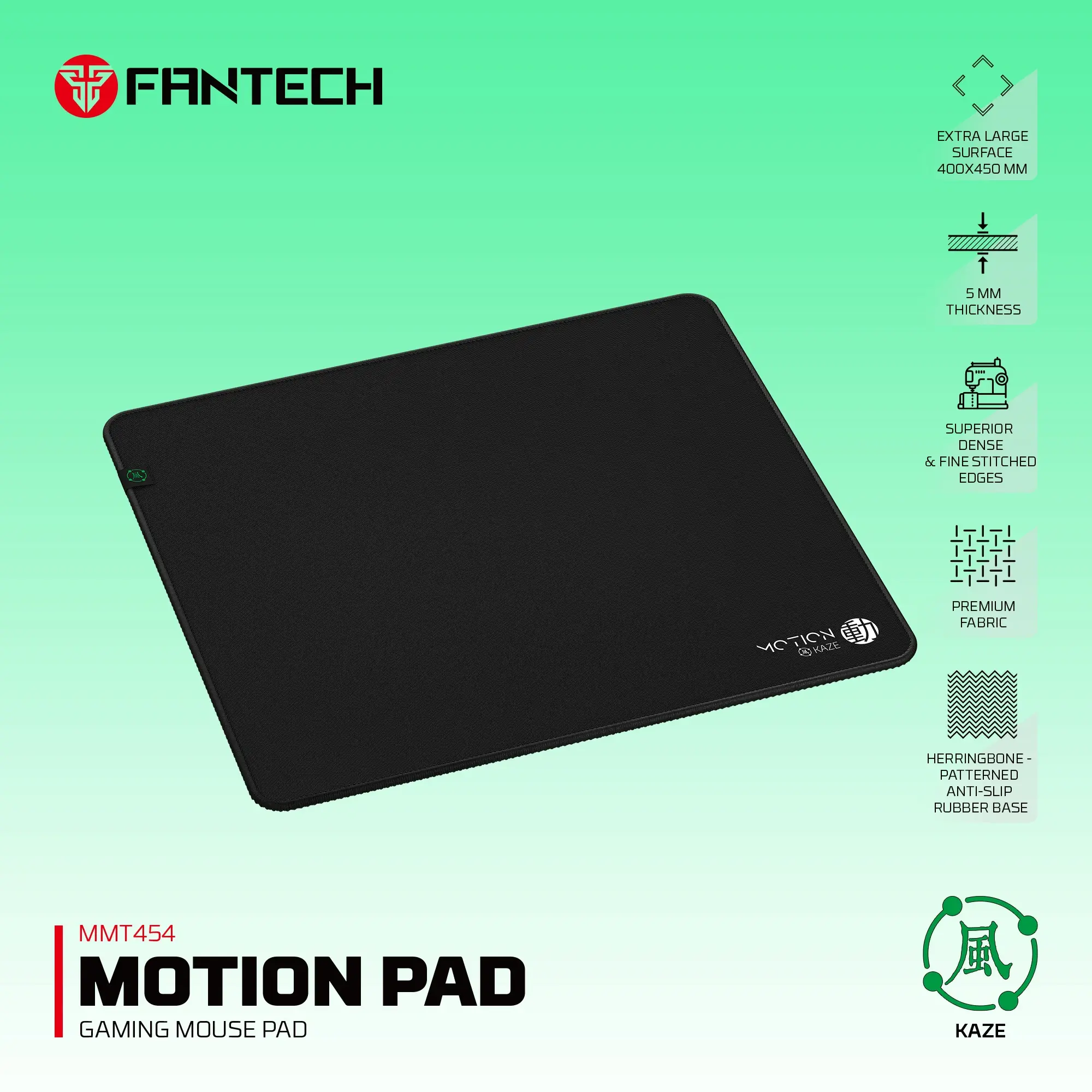 FANTECH MMT454 KAZE 40mm* 45mm Motion Pad Gaming Mouse Pad