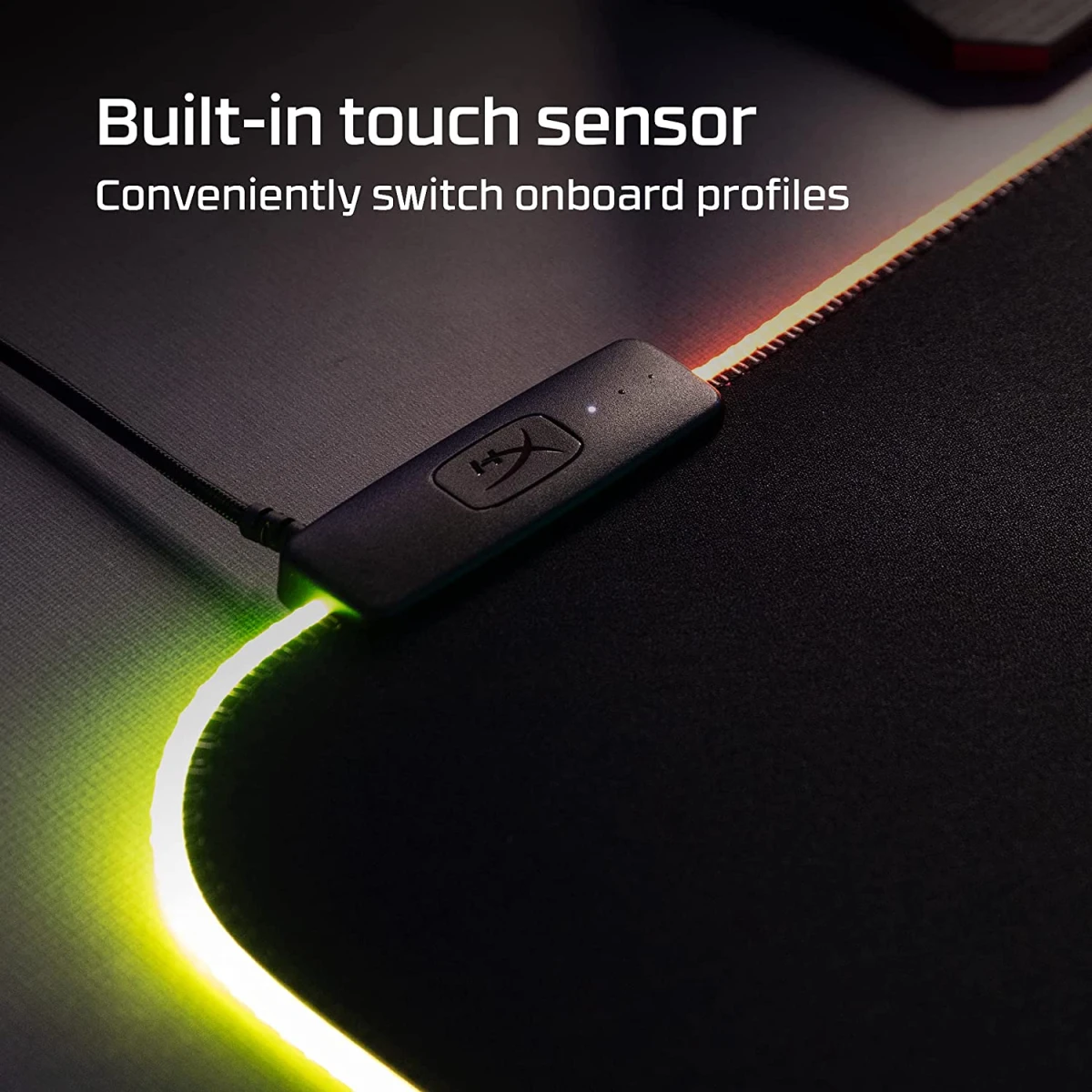 HP HyperX Pulsefire Mouse Pad XL RGB Lighting Rollable Cloth Surface