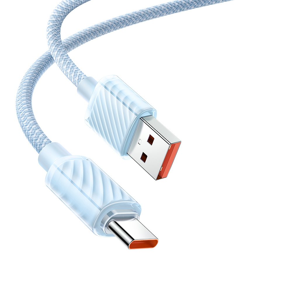 MCDODO CA-365 DICHROMATIC SERIES 6A TYPE-C SUPER CHARGE DATA CABLE 1.2M - BLUE