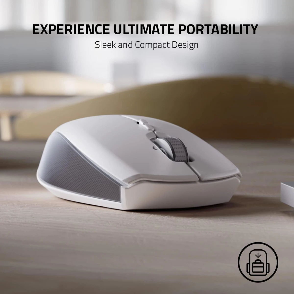 Razer Pro Click Mini Portable Wireless Silent Tactile Sleek & Compact HyperScroll Technology Productivity Dongle Connect up to 4 Devices 7 Programmable Buttons