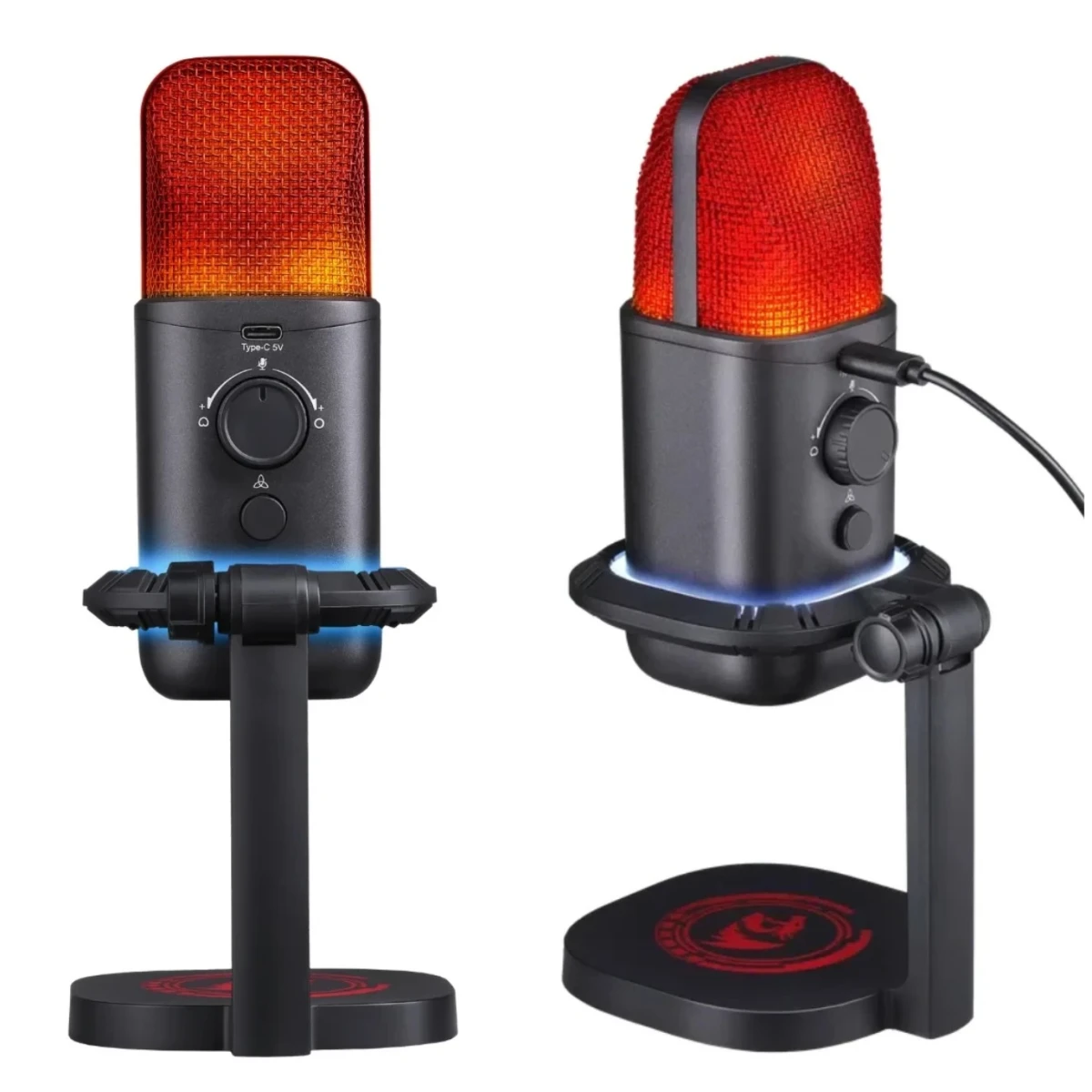 Redragon GM305 Echowave Wired Gaming Microphone Designed for professionals- High quality audio, clear and natural sound quality for live streamers