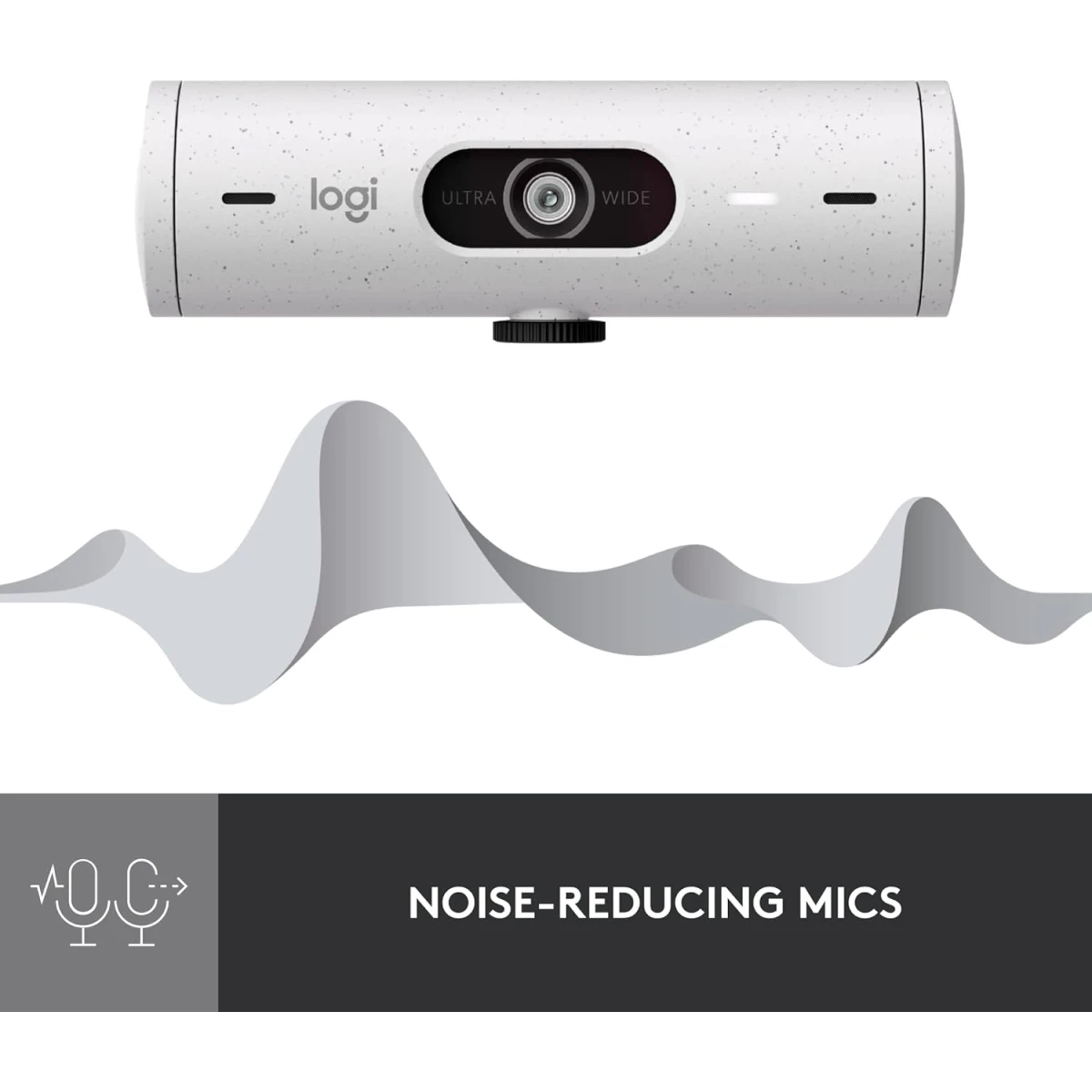 Logitech Brio 500 Full HD Webcam with Auto Light Correction Show Mode Dual Noise Reduction Mics Privacy Cover For Microsoft Teams, Google Meet, Zoom, USB-C Cable
