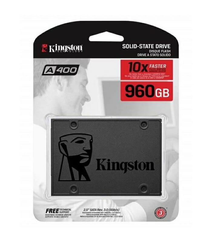Kingston 960GB A400 SATA 3 2.5" Internal SSD - HDD Replacement for Increase Performance