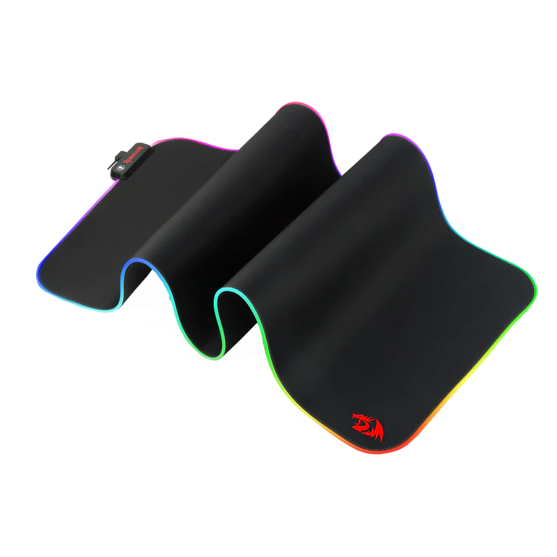 REDRAGON NEPTUNE X P033 XL Large PC Gaming mouse pad Size (800 x 300 x 4mm) GAMING RGB LED-Balck