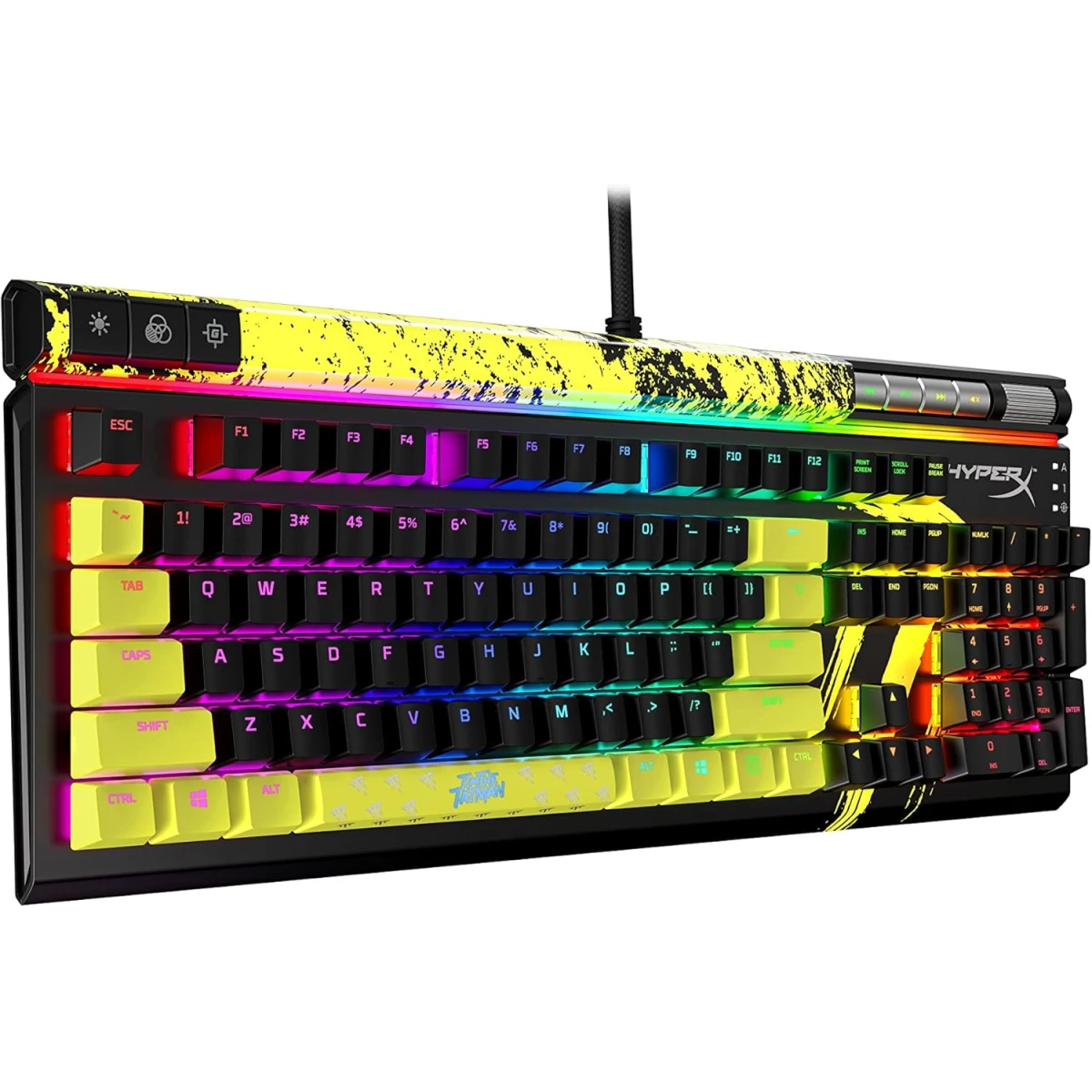 HyperX Alloy Elite 2 100% Mechanical 80M Keypresses Anti-ghosting 100% Onboard Memory 3 Profiles Key Rollover N-Key Mode Red Linear Switches TimTheTatman Edition
