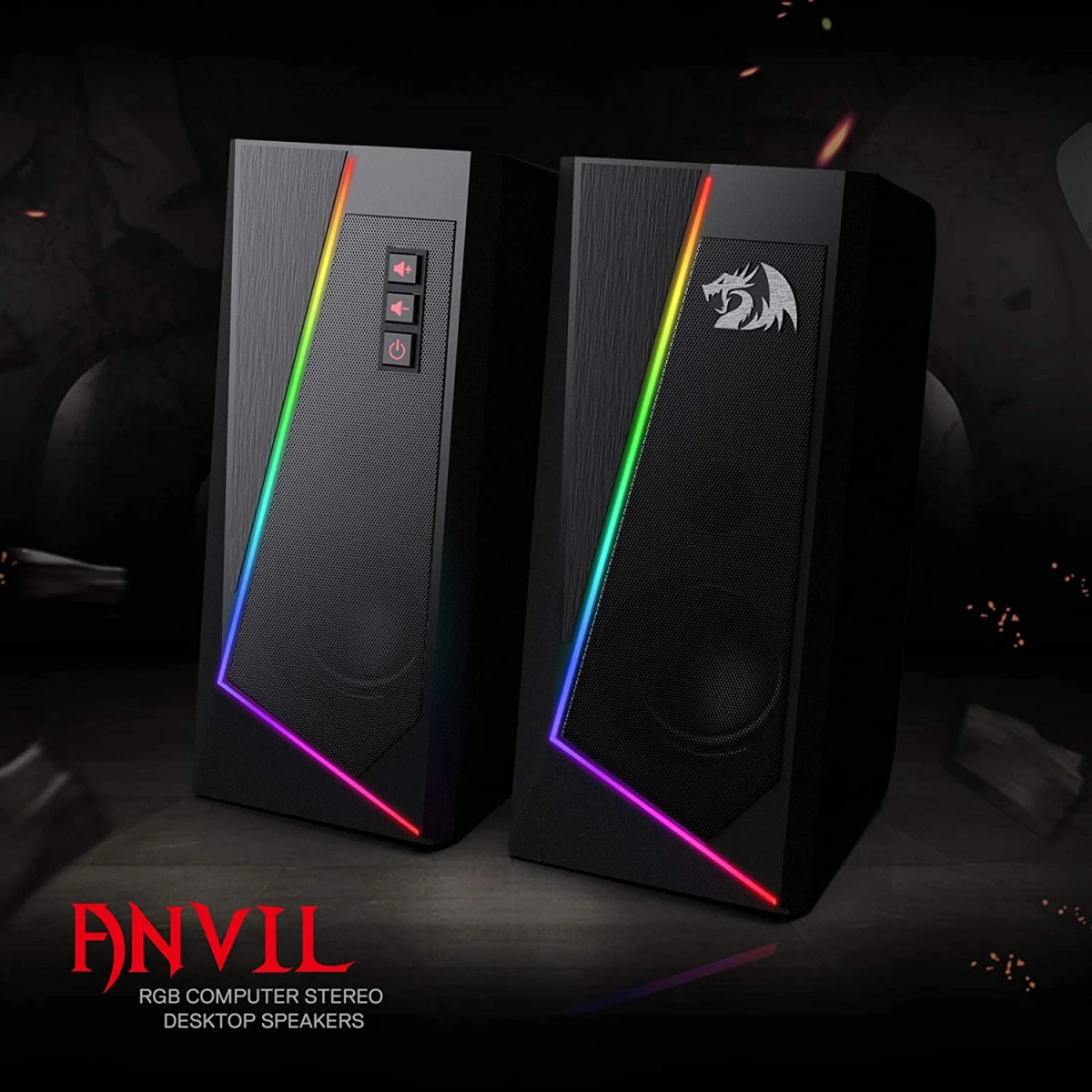 Redragon GS520 Anvil RGB Speakers USB Powered w/ 3.5mm Cable