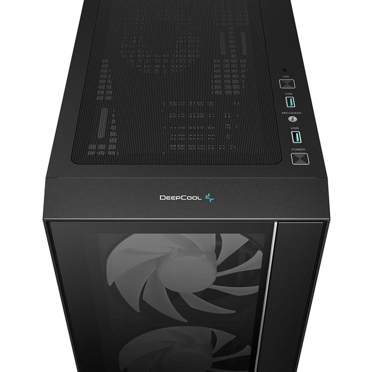 Deepcool MATREXX 55 V4 Mid Tower Tempered Glass LED Strip w/ 3x140mm + 1x120mm ARGB Fans - Black