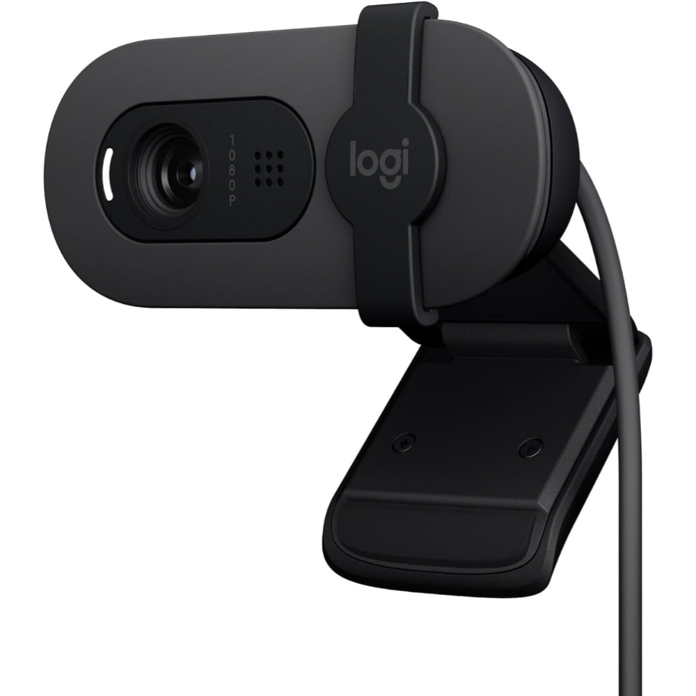 Logitech BRIO 90 - 1080P Full HD Webcam, RightLight 2, Integrated Privacy Cover, Omnidirectional Microphone, USB-A Plug-and-Play