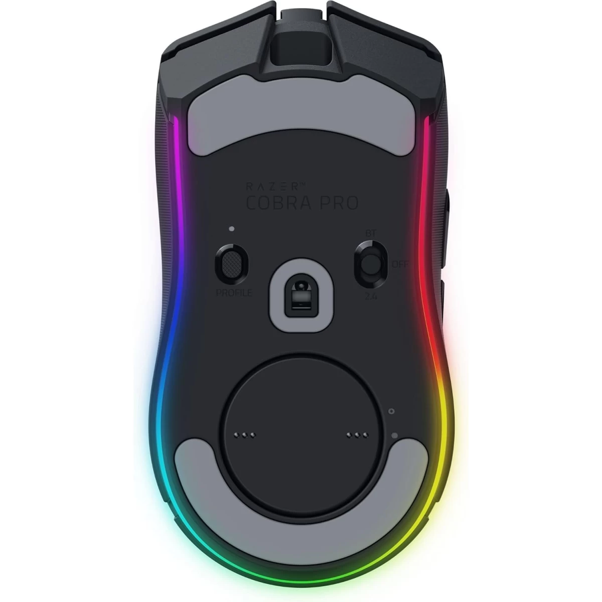 Razer Cobra Pro Wireless 10 Customizable Controls 30K Optical Sensor Gen-3 Switches 2.4GHz Bluetooth & USB Type C up to 170 Hr Battery - Black