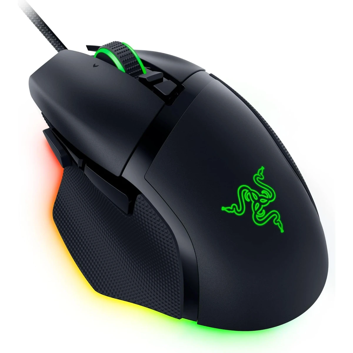 Razer Basilisk V3 35K Wired Gaming Mouse, Right-Handed, Focus Pro 35K Optical Sensor Gen-2, 35000 Max DPI, Optical Mouse Switches Gen-3, 4-Way Razer HyperScroll Tilt Wheel, Black