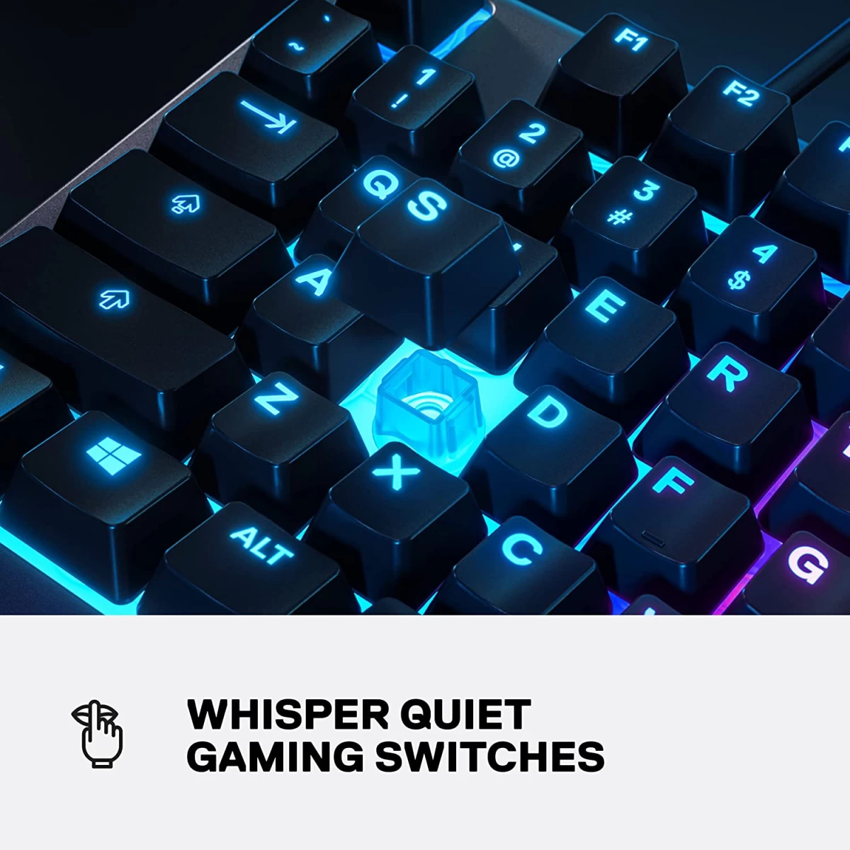 SteelSeries Apex 3 TKL RGB Gaming Keyboard – Tenkeyless Compact Form Factor - 8-Zone RGB Illumination – IP32 Water & Dust Resistant – Whisper Quiet Gaming Switch – Gaming Grade Anti-Ghosting,Black