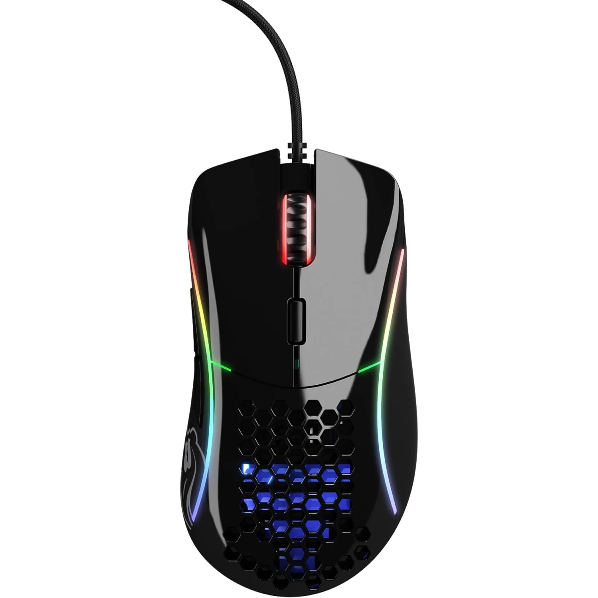 Glorious Model D 69G Superlight Honeycomb Mouse RGB USB Mouse - Glossy Black