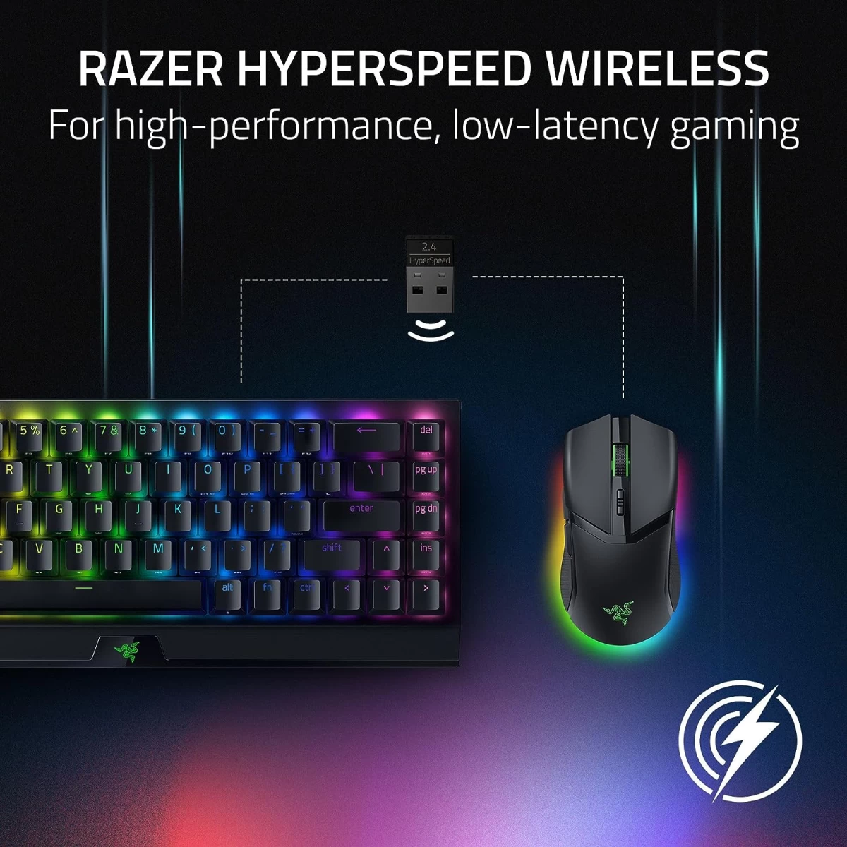 Razer Cobra Pro Wireless 10 Customizable Controls 30K Optical Sensor Gen-3 Switches 2.4GHz Bluetooth & USB Type C up to 170 Hr Battery - Black