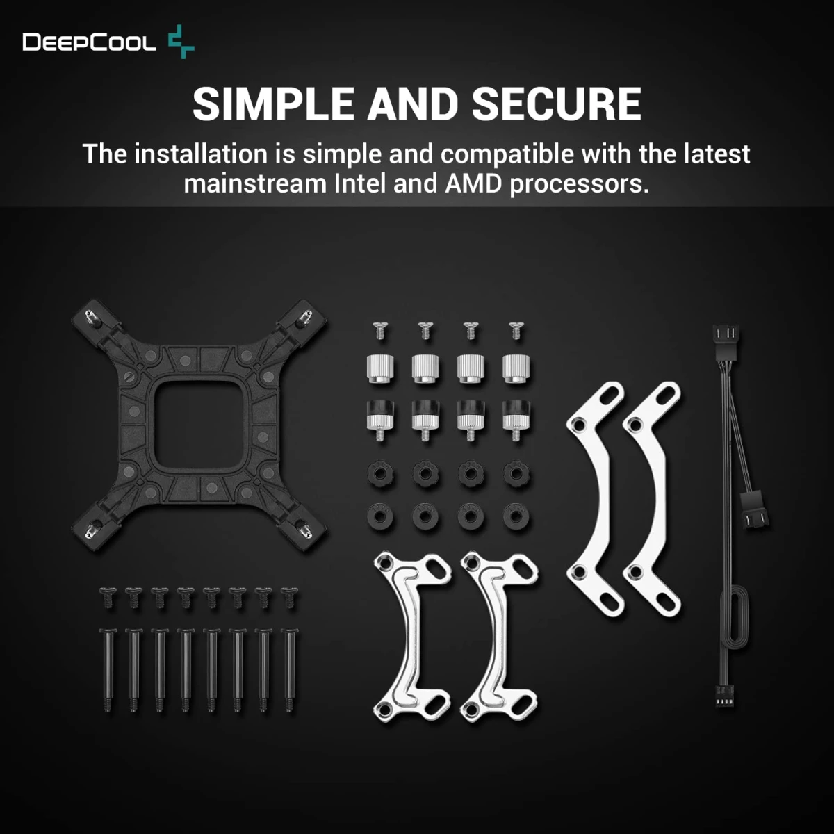 DeepCool LE720 Liquid Cooler 250W TDP AIO 360mm ARGB PWM Fan Copper Heatsink Aluminium Radiator Anti-Leak Tech CPU Water Cooler Intel & AMD